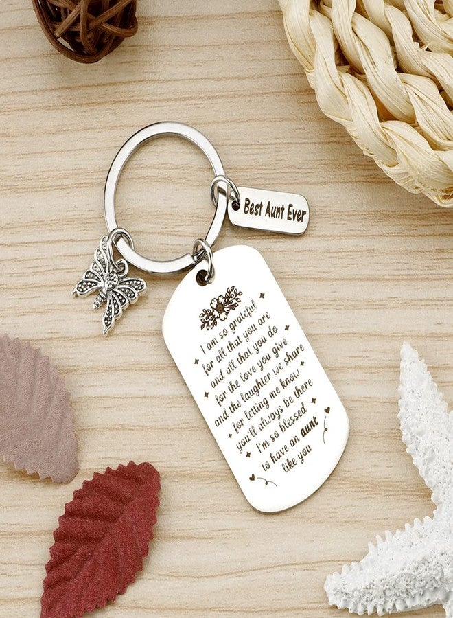 FFNMU Keychain Christmas Gifts For Aunt Auntie Gift Ideas Auntie Gifts From Niece Nephew Best Aunt Ever Gift for Birthday Christmas Mother's Day Valentines Mothers Day Retirement Auntie Birthday Presents - Image 3